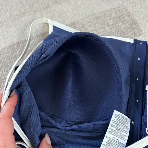 Boden Savina Henley Swimsuit French Navy (Size 16-18) - Picture 6 of 11